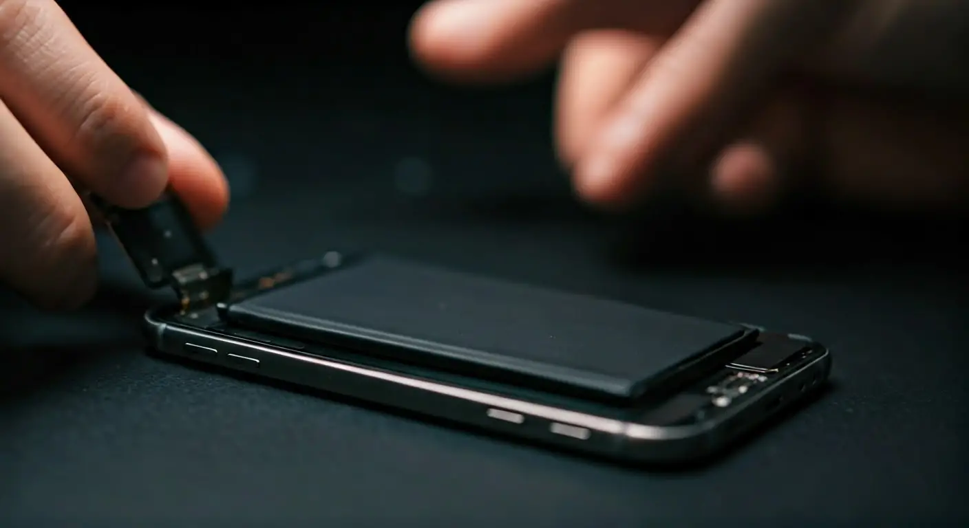 Technician replacing iPhone battery